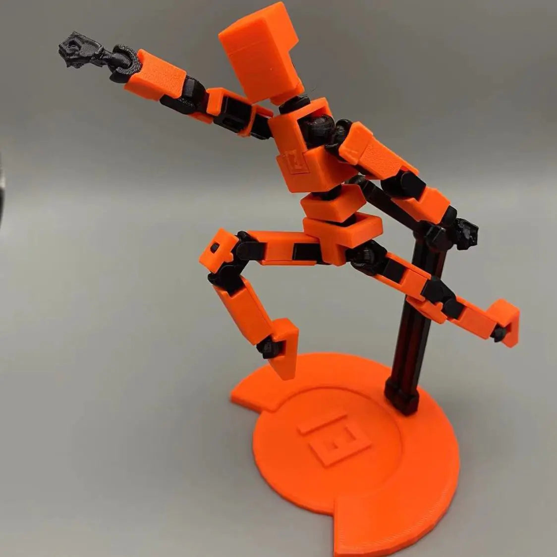3D Printed Articulated Doll with Stand - Dummy 13 - Mechanical Toy
