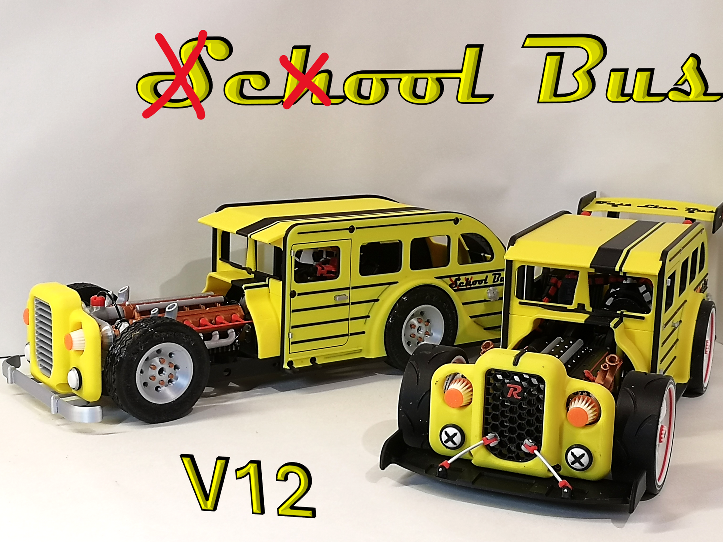 School Bus - Hot Rod - V12 Engine