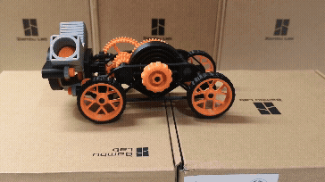 Wind-up Car + 2-Cylinder Engine Kit