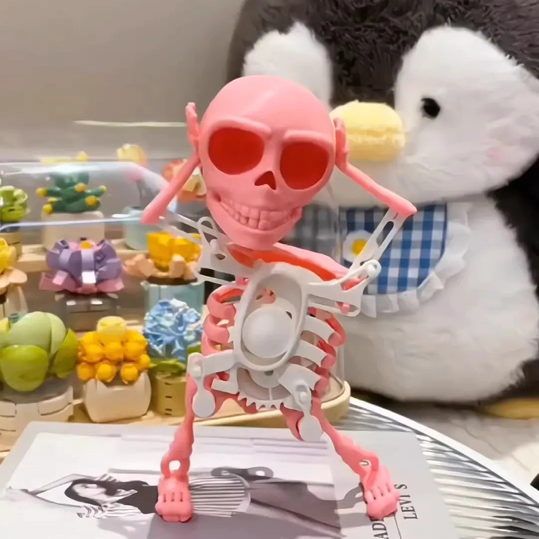 3D Printed Dancing Skeleton Toy for Home Decor