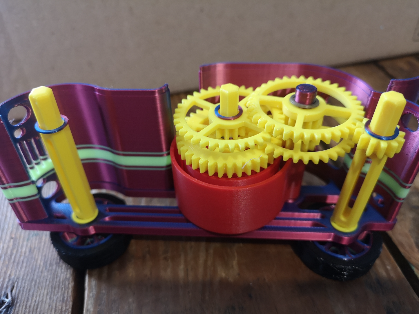 Racing Spring Car 100% 3D - Wind up mechanism