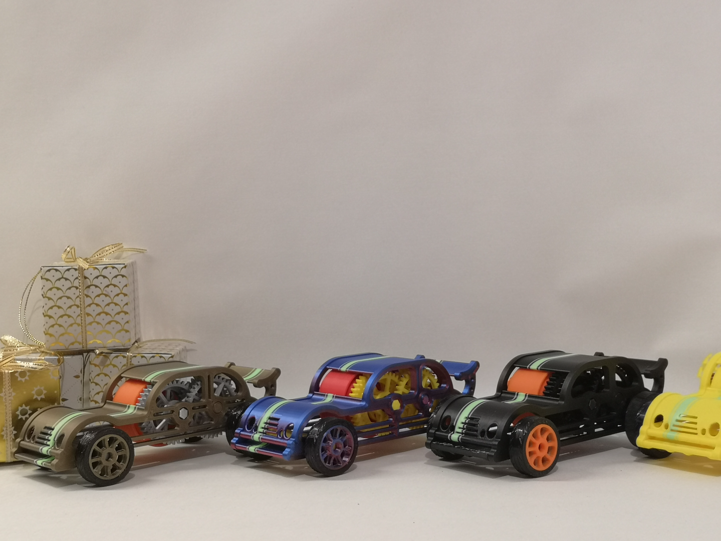 Racing Spring Car 100% 3D - Wind up mechanism