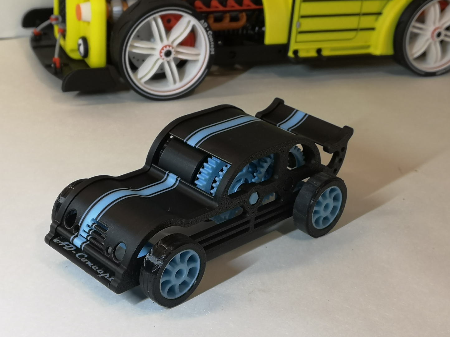 Racing Spring Car 100% 3D - Wind up mechanism