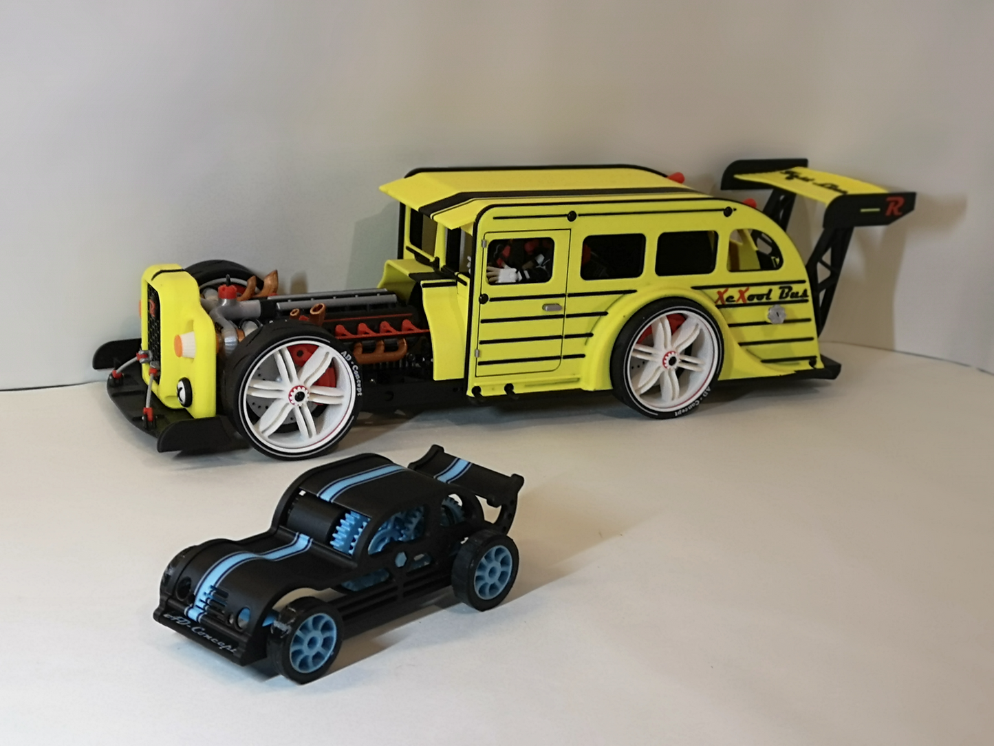 Racing Spring Car 100% 3D - Wind up mechanism