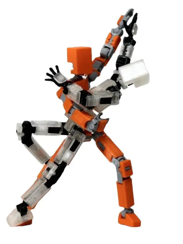 3D Printed Articulated Doll with Stand - Dummy 13 - Mechanical Toy