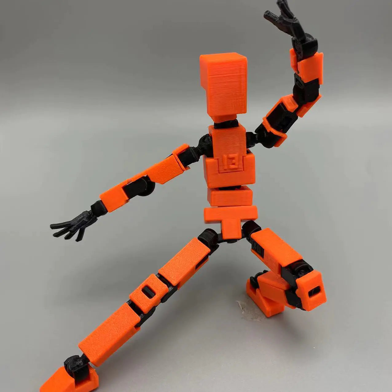 3D Printed Articulated Doll with Stand - Dummy 13 - Mechanical Toy