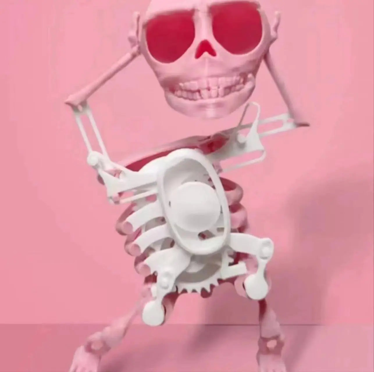 3D Printed Dancing Skeleton Toy for Home Decor
