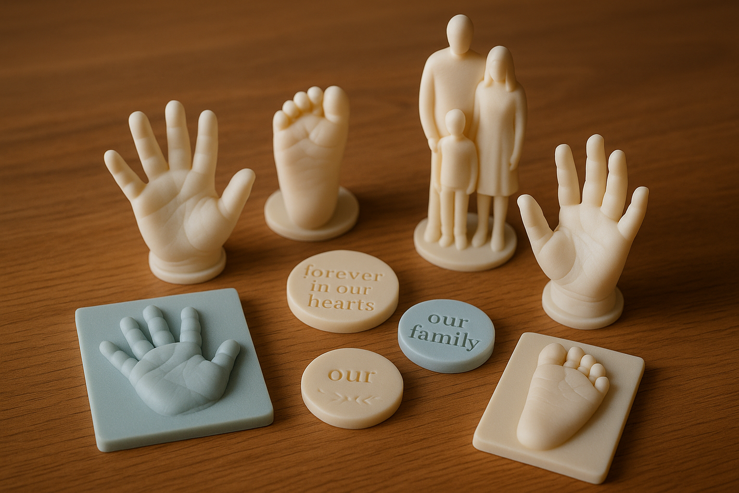Family keepsake memorable moments 3d printed