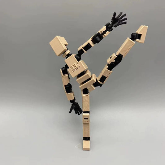 3D Printed Articulated Doll with Stand - Dummy 13 - Mechanical Toy