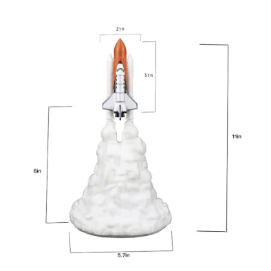 3D Rocket Night Lamp